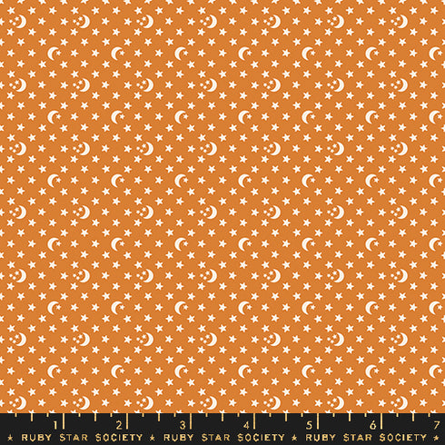 Ooh Lucky Lucky Moons and Stars in Caramel RS4118 15 - Ruby Star Society Sold by the Half Yard